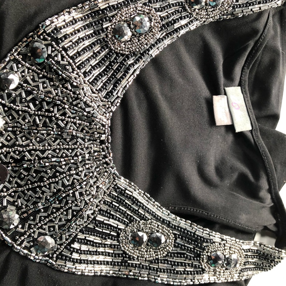 Beaded tank tunic Size L